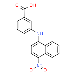 ChemSpider 2D Image | 3-[(4-Nitro-1-naphthyl)amino]benzoic acid | C17H12N2O4