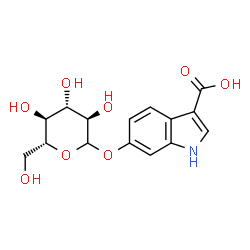 ChemSpider 2D Image | 6-(D-glucosyloxy)indole-3-carboxylic acid | C15H17NO8