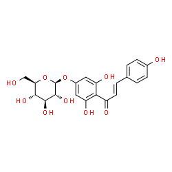ChemSpider 2D Image | 2',4,4',6'-tetrahydroxychalcone 4'-O-beta-D-glucoside | C21H22O10