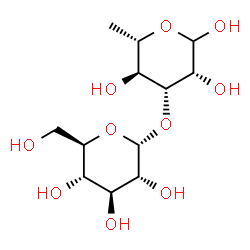 ChemSpider 2D Image | alpha-D-Glcp-(1->3)-L-Rhap | C12H22O10