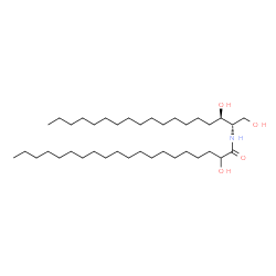 ChemSpider 2D Image | N-(2-hydroxyeicosanoyl)sphinganine | C38H77NO4