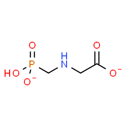 ChemSpider 2D Image | {[(Hydroxyphosphinato)methyl]amino}acetate | C3H6NO5P