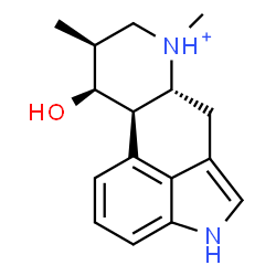 ChemSpider 2D Image | (8beta,9beta)-9-Hydroxy-6,8-dimethylergolin-6-ium | C16H21N2O
