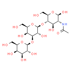 ChemSpider 2D Image | beta-D-Galp-(1->3)-beta-D-Galp-(1->4)-beta-D-GlcpNAc | C20H35NO16