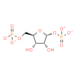 ChemSpider 2D Image | 1,5-Di-O-phosphonato-alpha-D-ribofuranose | C5H8O11P2