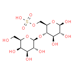 ChemSpider 2D Image | beta-D-Galp-(1->4)-beta-D-Glcp6S | C12H22O14S