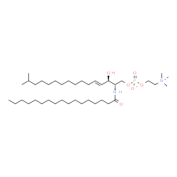ChemSpider 2D Image | N-heptadecanoyl-15-methylhexadecasphingosine-1-phosphocholine | C39H79N2O6P