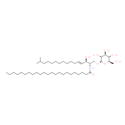 ChemSpider 2D Image | N-tricosanoyl-1-O-beta-D-glucosyl-15-methylhexadecasphing-4-enine | C46H89NO8