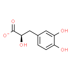 ChemSpider 2D Image | (2R)-3-(3,4-Dihydroxyphenyl)-2-hydroxypropanoate | C9H9O5