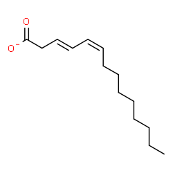 ChemSpider 2D Image | (3E,5Z)-3,5-Tetradecadienoate | C14H23O2