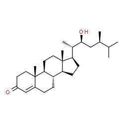 ChemSpider 2D Image | (22S)-22-hydroxycampest-4-en-3-one | C28H46O2