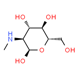 ChemSpider 2D Image | N-Methyl-?-L-glucosamine | C7H15NO5