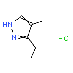 ChemSpider 2D Image | 3-ETHYL-4-METHYL-1H-PYRAZOLE HYDROCHLORIDE | C6H11ClN2