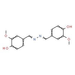 ChemSpider 2D Image | 4,4'-(1,2-Hydrazinediylidenedimethylylidene)bis(2-methoxyphenol) | C16H16N2O4