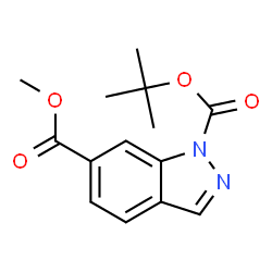 ChemSpider 2D Image | 1-tert-butyl 6-methyl indazole-1,6-dicarboxylate | C14H16N2O4