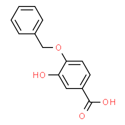 ChemSpider 2D Image | 4-(Benzyloxy)-3-hydroxybenzoic acid | C14H12O4