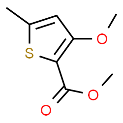 ChemSpider 2D Image | Methyl 3-methoxy-5-methyl-2-thiophenecarboxylate | C8H10O3S