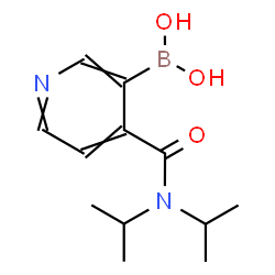 ChemSpider 2D Image | (4-(Diisopropylcarbamoyl)pyridin-3-yl)boronic acid | C12H19BN2O3