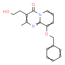 ChemSpider 2D Image | 9-(Benzyloxy)-3-(2-hydroxyethyl)-2-methyl-4H-pyrido[1,2-a]pyrimidin-4-one | C18H18N2O3