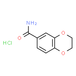 ChemSpider 2D Image | 2,3-Dihydrobenzo[b][1,4]dioxine-6-carboxamide hydrochloride | C9H10ClNO3