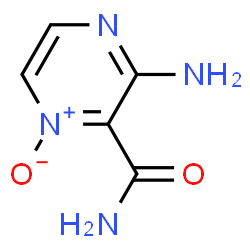 ChemSpider 2D Image | 3-Amino-2-pyrazinecarboxamide 1-oxide | C5H6N4O2