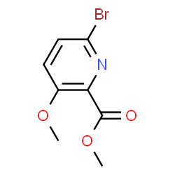ChemSpider 2D Image | Methyl 6-bromo-3-methoxypicolinate | C8H8BrNO3