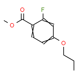 ChemSpider 2D Image | Methyl 2-fluoro-4-propoxybenzoate | C11H13FO3