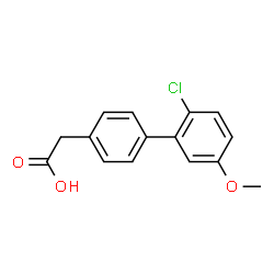 ChemSpider 2D Image | (2'-Chloro-5'-methoxy-4-biphenylyl)acetic acid | C15H13ClO3