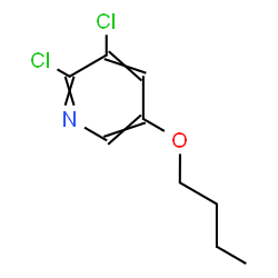 ChemSpider 2D Image | 5-Butoxy-2,3-dichloropyridine | C9H11Cl2NO