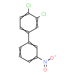 ChemSpider 2D Image | 3,4-Dichloro-3'-nitrobiphenyl | C12H7Cl2NO2