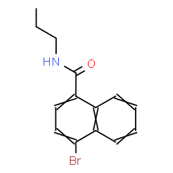 ChemSpider 2D Image | 4-Bromo-N-propyl-1-naphthamide | C14H14BrNO