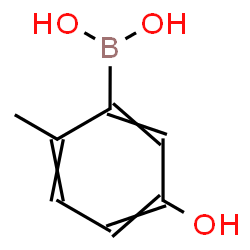 ChemSpider 2D Image | (5-Hydroxy-2-methylphenyl)boronic acid | C7H9BO3