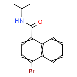 ChemSpider 2D Image | 4-Bromo-N-isopropyl-1-naphthamide | C14H14BrNO