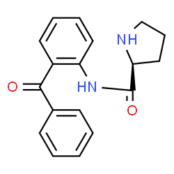 ChemSpider 2D Image | N-(2-Benzoylphenyl)-L-prolinamide | C18H18N2O2