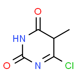 ChemSpider 2D Image | 6-Chloro-5-methyl-2,4(3H,5H)-pyrimidinedione | C5H5ClN2O2