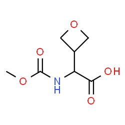 ChemSpider 2D Image | [(Methoxycarbonyl)amino](3-oxetanyl)acetic acid | C7H11NO5