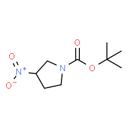 ChemSpider 2D Image | tert-Butyl 3-nitropyrrolidine-1-carboxylate | C9H16N2O4