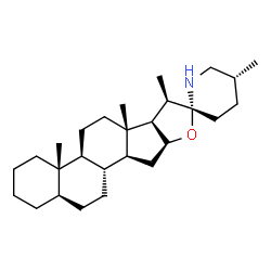 ChemSpider 2D Image | (5alpha,20beta,22alpha,25R)-Spirosolane | C27H45NO