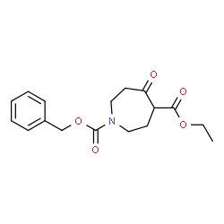 ChemSpider 2D Image | 1-Benzyl 4-ethyl 5-oxo-1,4-azepanedicarboxylate | C17H21NO5