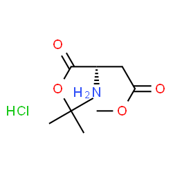 ChemSpider 2D Image | 1-(tert-butyl) 4-methyl L-aspartate hydrochloride | C9H18ClNO4