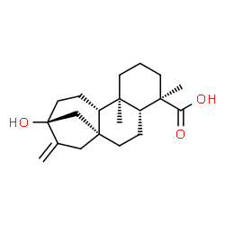ChemSpider 2D Image | (13alpha)-13-Hydroxykaur-16-en-18-oic acid | C20H30O3