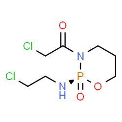 ChemSpider 2D Image | 2-Chloro-1-{(2R)-2-[(2-chloroethyl)amino]-2-oxido-1,3,2-oxazaphosphinan-3-yl}ethanone | C7H13Cl2N2O3P