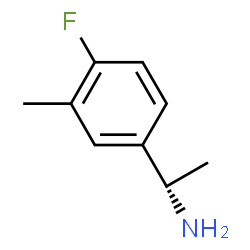 ChemSpider 2D Image | (S)-1-(4-Fluoro-3-methylphenyl)ethanamine | C9H12FN