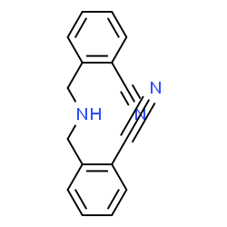 ChemSpider 2D Image | 2,2'-[Iminobis(methylene)]dibenzonitrile | C16H13N3