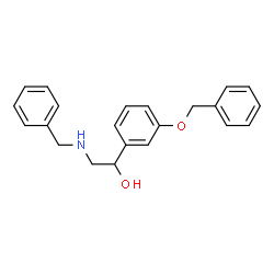 ChemSpider 2D Image | 2-(Benzylamino)-1-(3-(benzyloxy)phenyl)ethanol | C22H23NO2