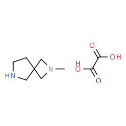 ChemSpider 2D Image | 2-methyl-2,6-diazaspiro[3.4]octane oxalate | C9H16N2O4