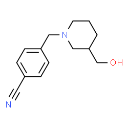 ChemSpider 2D Image | 4-((3-(Hydroxymethyl)piperidin-1-yl)methyl)benzonitrile | C14H18N2O