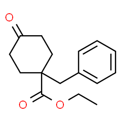ChemSpider 2D Image | Ethyl 1-benzyl-4-oxocyclohexanecarboxylate | C16H20O3