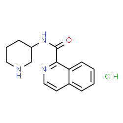 ChemSpider 2D Image | N-(Piperidin-3-yl)isoquinoline-1-carboxamide hydrochloride | C15H18ClN3O