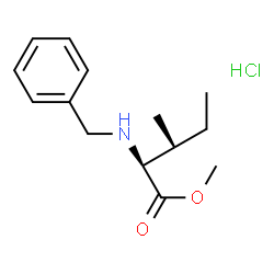 ChemSpider 2D Image | Methyl N-benzyl-L-isoleucinate hydrochloride (1:1) | C14H22ClNO2